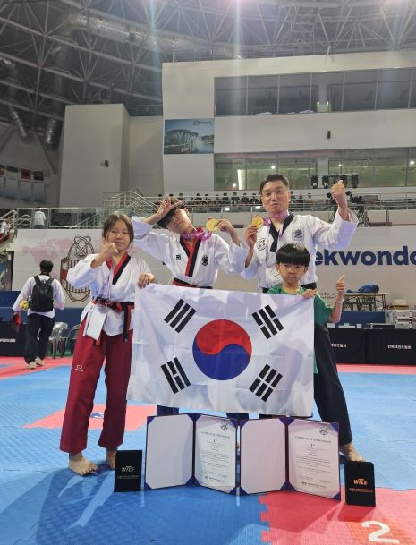 태권父子 나란히 공인품새 세계 1위 입상